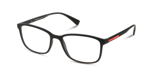 Prada Linea Rossa PS 04IV DG01O1 férfi fekete színű téglalap formájú szemüveg