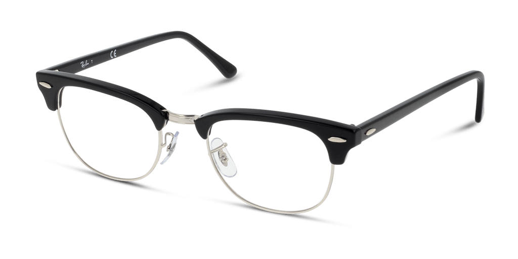Ray-Ban Clubmaster RX5154 2000 férfi fekete színű téglalap formájú szemüveg