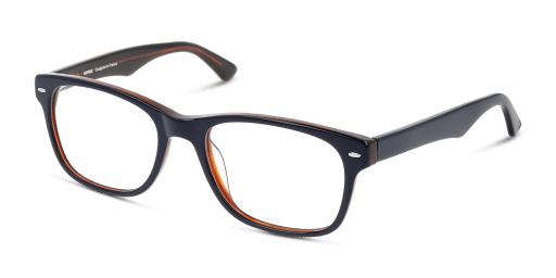 Unofficial UNOM0021 CC00 férfi kék színű téglalap formájú szemüveg