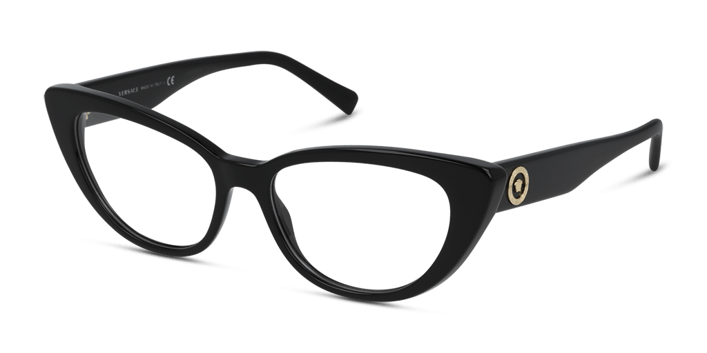 Versace VE3286 GB1 női fekete színű macskaszem formájú szemüveg