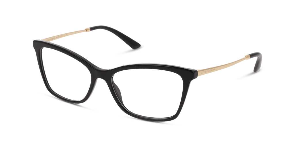 Dolce and Gabbana DG3347 501 női fekete színű macskaszem formájú szemüveg