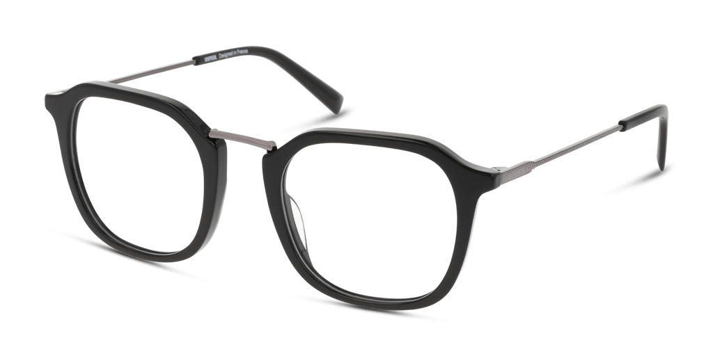 Unofficial UNOM0255 BG00 férfi fekete színű négyzet formájú szemüveg