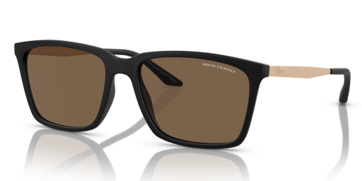 Armani Exchange 0AX4138S férfi fekete színű téglalap formájú napszemüveg