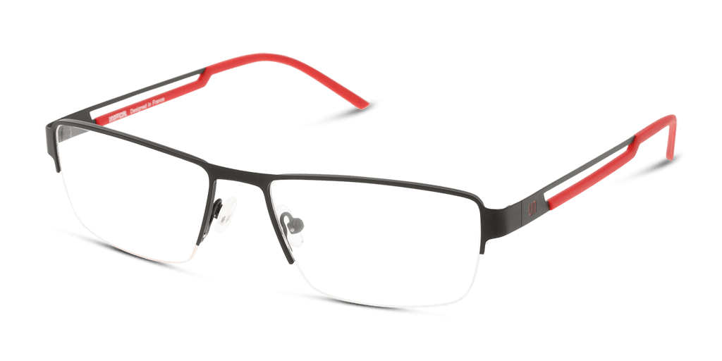 Unofficial UNOM0097 BR00 férfi fekete színű téglalap formájú szemüveg
