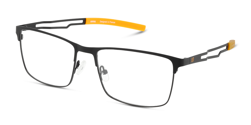 Unofficial UNOM0096 BB00 férfi fekete színű téglalap formájú szemüveg