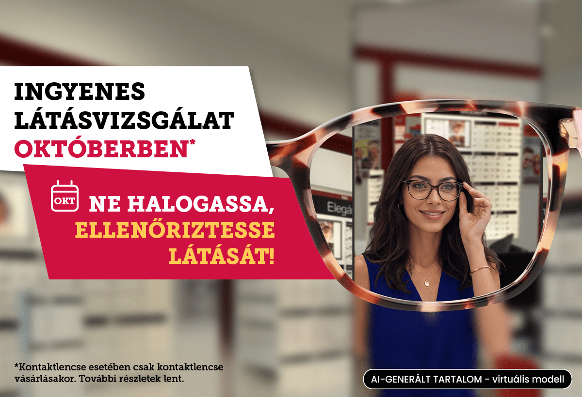 Októberi ingyenes látásvizsgálat akció
