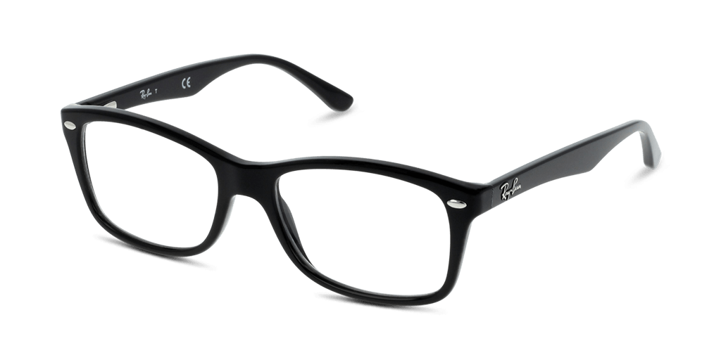 Ray-Ban RX5228 női fekete színű téglalap formájú szemüveg