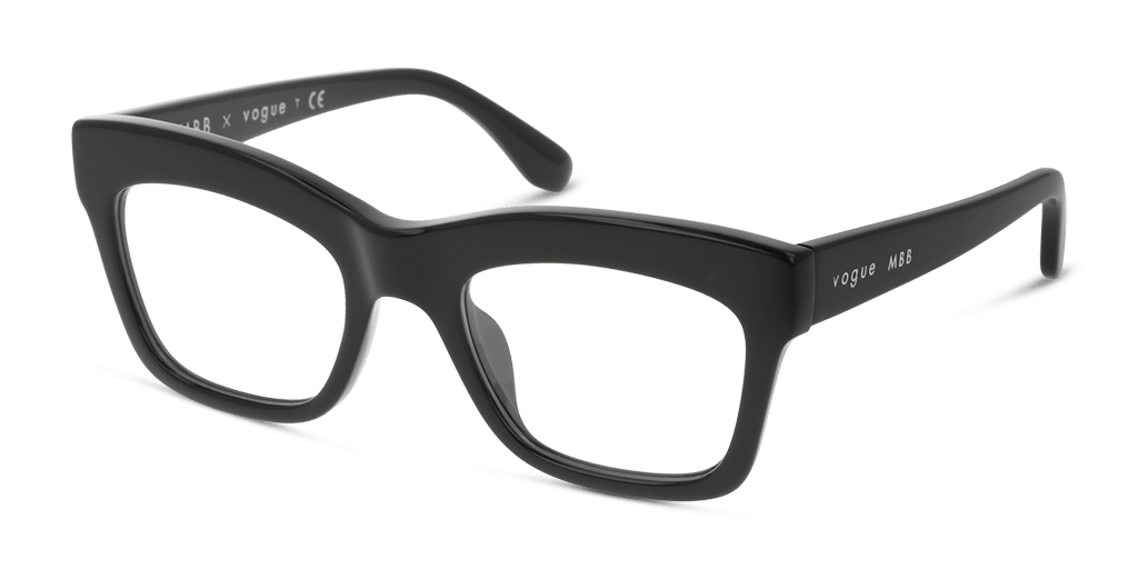 VOGUE VO5396 női fekete színű négyzet formájú szemüveg