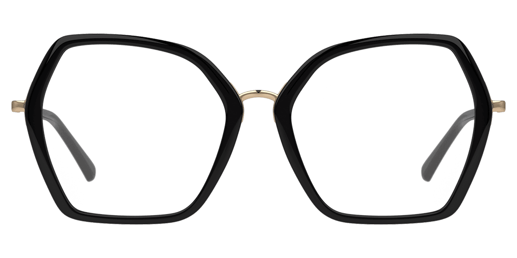 Unofficial 0UO3039 női fekete színű különleges formájú szemüveg