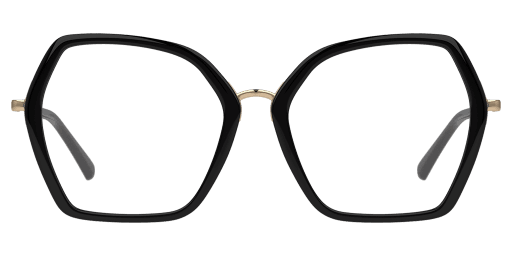 Unofficial 0UO3039 női fekete színű különleges formájú szemüveg