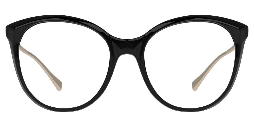 Unofficial 0UO2157 női fekete színű macskaszem formájú szemüveg