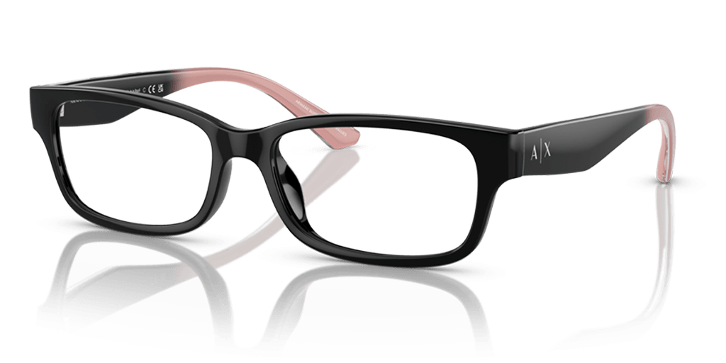 Armani Exchange 0AX3107U női fekete színű téglalap formájú szemüveg