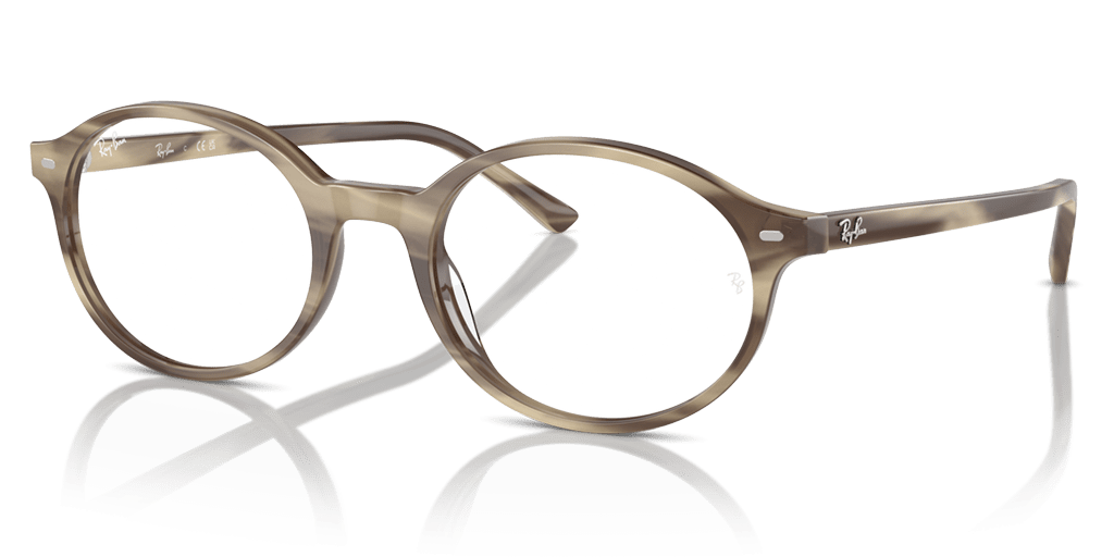 Ray-Ban RX5429 8357 női bézs színű ovális formájú szemüveg