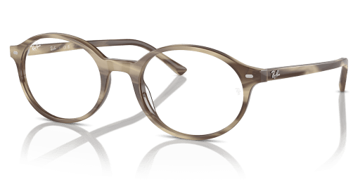 Ray-Ban RX5429 8357 női bézs színű ovális formájú szemüveg