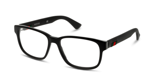 GUCCI GG0011O férfi fekete színű téglalap formájú szemüveg