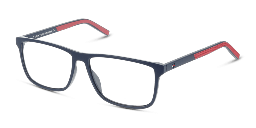 Tommy Hilfiger TH 1696 férfi kék színű téglalap formájú szemüveg