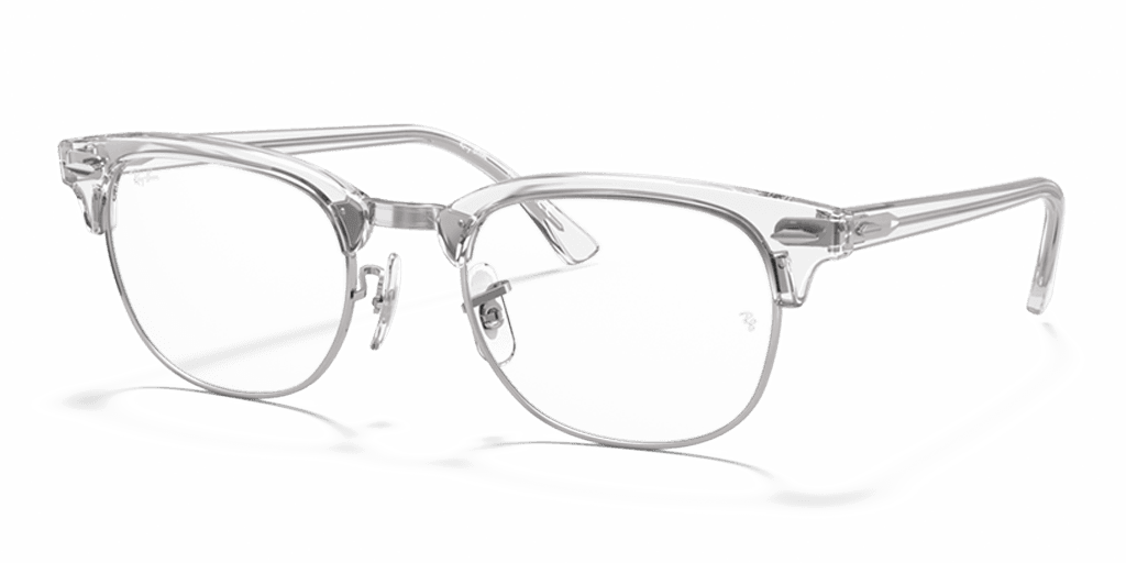 Ray-Ban Clubmaster RX5154 2001 férfi fehér színű különleges formájú szemüveg