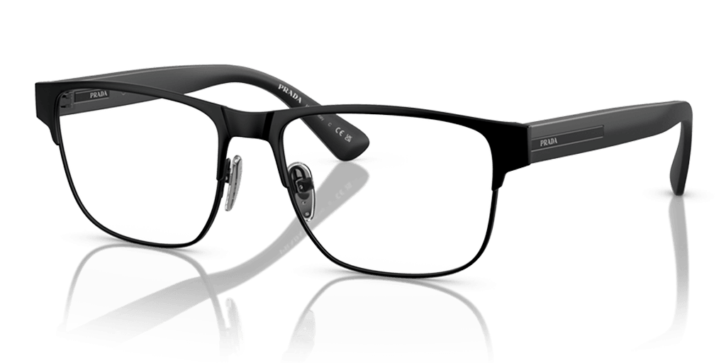 Prada 0PR 57ZV férfi fekete színű négyzet formájú szemüveg