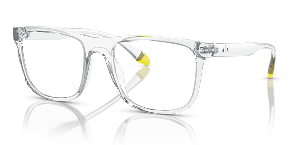 Armani Exchange 0AX3101U férfi átlátszó színű négyzet formájú szemüveg