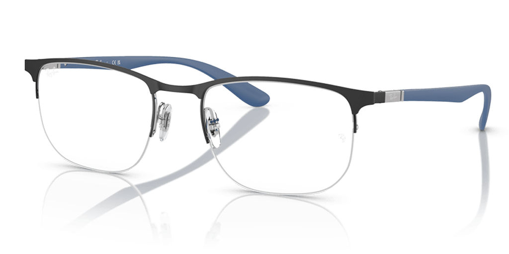 Ray-Ban 0RX6513 férfi fekete színű különleges formájú szemüveg