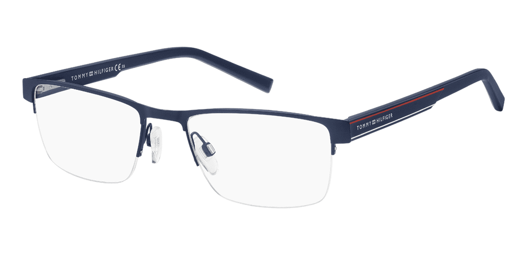 Tommy Hilfiger TH 1996 férfi kék színű téglalap formájú szemüveg