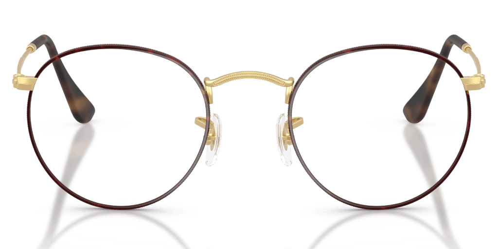 Ray-Ban 0RX3447V férfi havana színű kerek formájú szemüveg