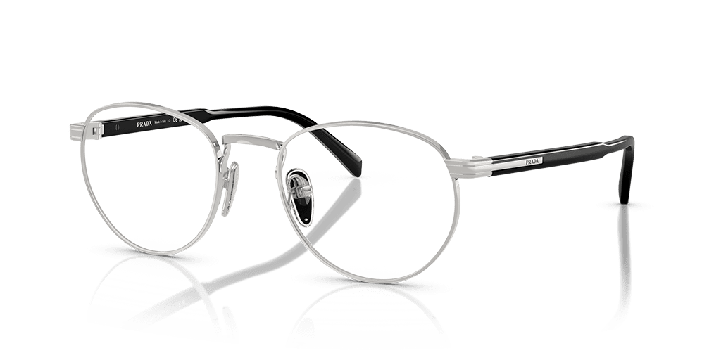 Prada 0PR B52V férfi ezüst színű pantó formájú szemüveg