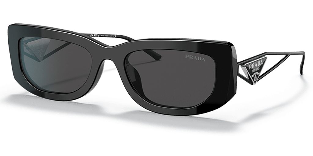 Prada PR14YS 1AB5S0 női fekete színű téglalap formájú napszemüveg