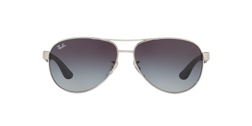 Ray-Ban RB3457 134/8G férfi ezüst színű pilóta formájú napszemüveg