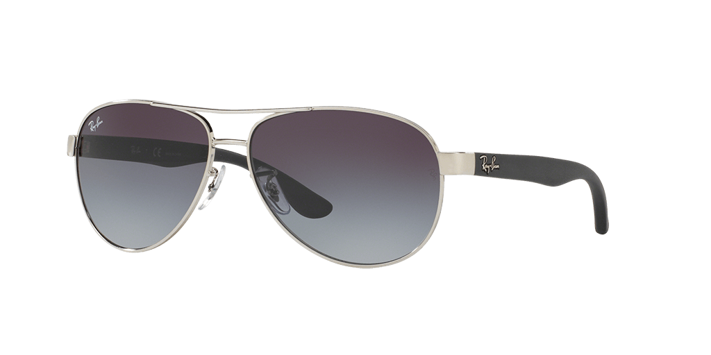 Ray-Ban RB3457 134/8G férfi ezüst színű pilóta formájú napszemüveg