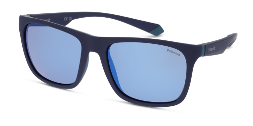 Polaroid PLD 2141/S VGL férfi kék színű négyzet formájú napszemüveg