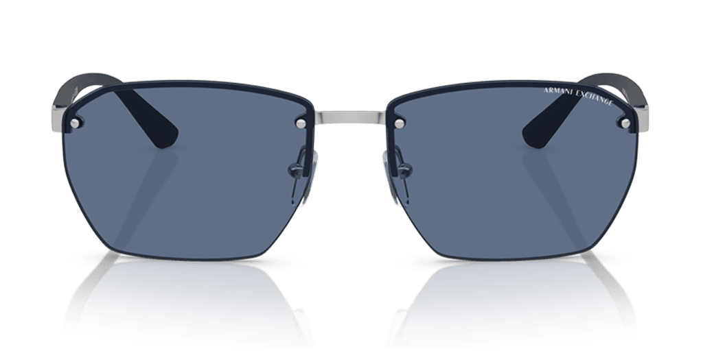 Armani Exchange 0AX2048S férfi ezüst színű téglalap formájú napszemüveg