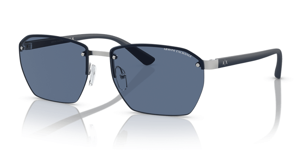 Armani Exchange 0AX2048S férfi ezüst színű téglalap formájú napszemüveg