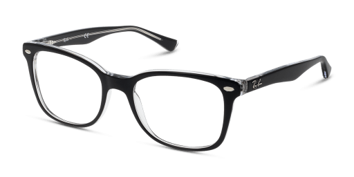 Ray-Ban RX5285 2034 női fekete színű téglalap formájú szemüveg