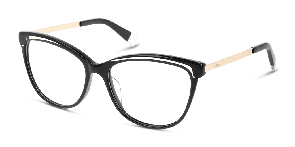 Furla VFU192 0700 női fekete színű macskaszem formájú szemüveg