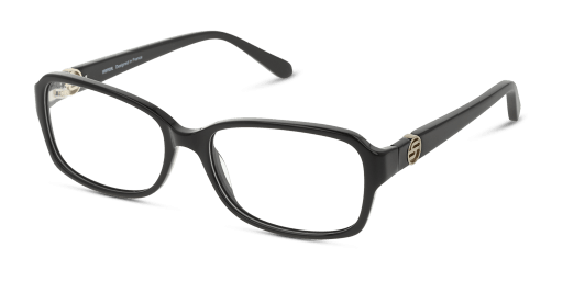 Unofficial UNOF0360 BB00 női fekete színű téglalap formájú szemüveg