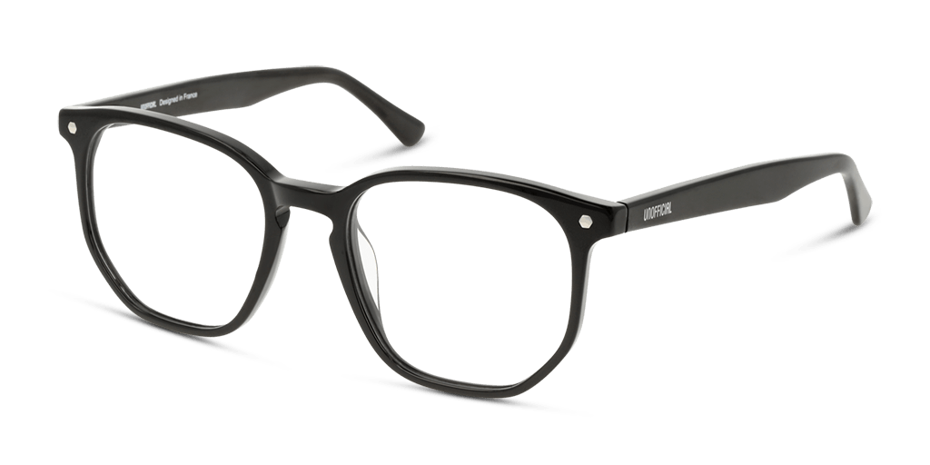Unofficial UNOM0063 férfi fekete színű pantó formájú szemüveg