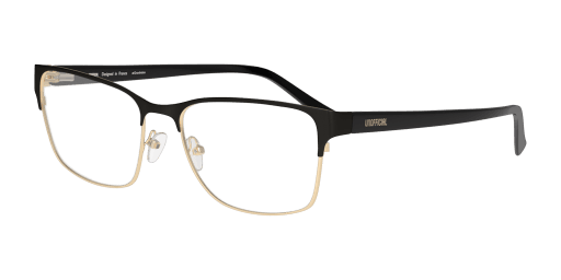 Unofficial UNOM0302 BD00 férfi fekete színű téglalap formájú szemüveg