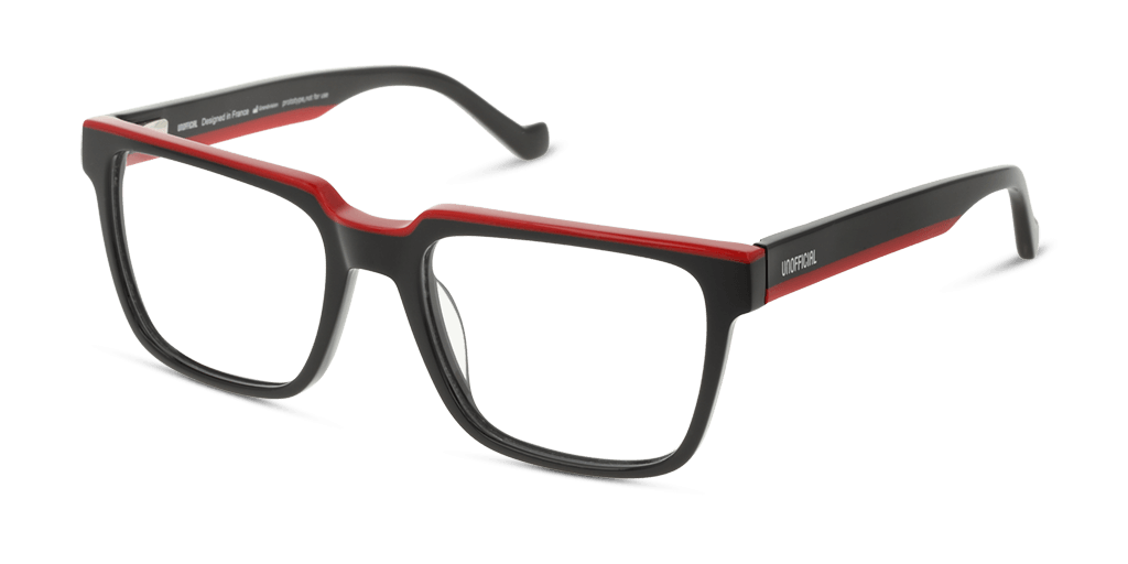 Unofficial UNOM0363 férfi fekete színű téglalap formájú szemüveg
