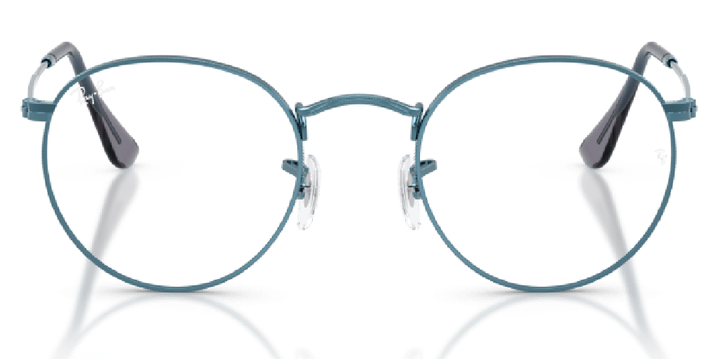Ray-Ban 0RX3447V férfi kék színű kerek formájú szemüveg