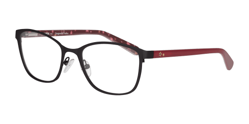 Unofficial UNOK5048 BV00 gyermek fekete színű téglalap formájú szemüveg