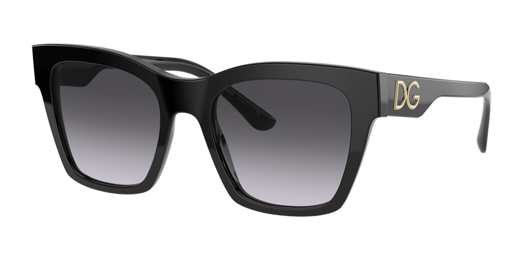 Dolce and Gabbana DG4384 501/8G női fekete színű négyzet formájú napszemüveg