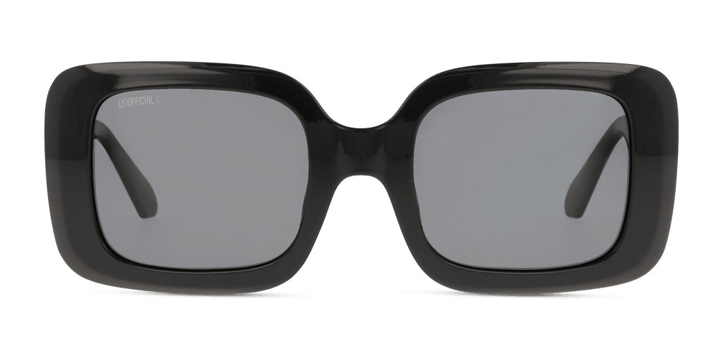 Unofficial UNSF0213P BBG0 női fekete színű téglalap formájú napszemüveg