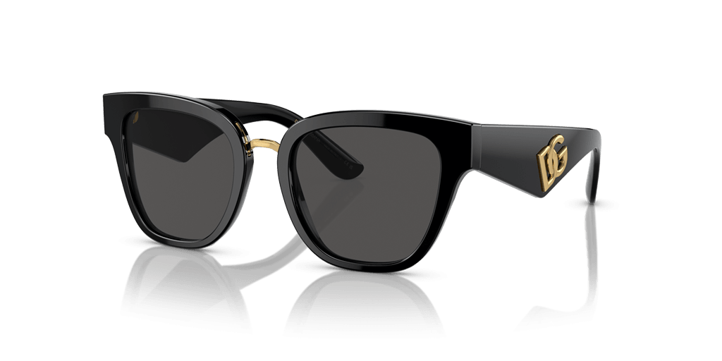 Dolce and Gabbana DG4437 501/87 női fekete színű macskaszem formájú napszemüveg
