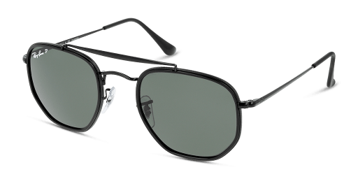 Ray-Ban RB3648M 002/58 férfi fekete színű hatszögletű formájú napszemüveg