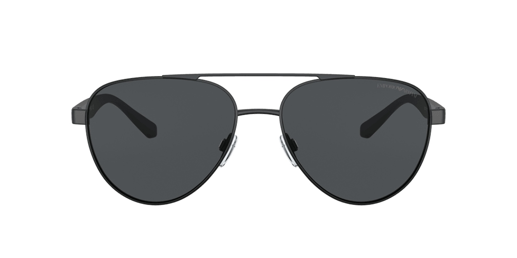 Emporio Armani EA2105 300187 férfi fekete színű pilóta formájú napszemüveg