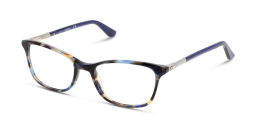 Guess GU2658 női havana színű téglalap formájú szemüveg