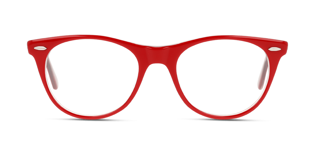 Ray-Ban RX2185V 5987 női piros színű pantó formájú szemüveg