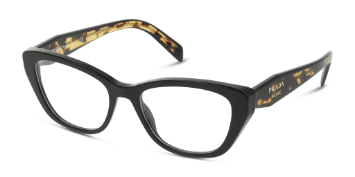 Prada PR 19WV 1AB1O1 női fekete színű macskaszem formájú szemüveg