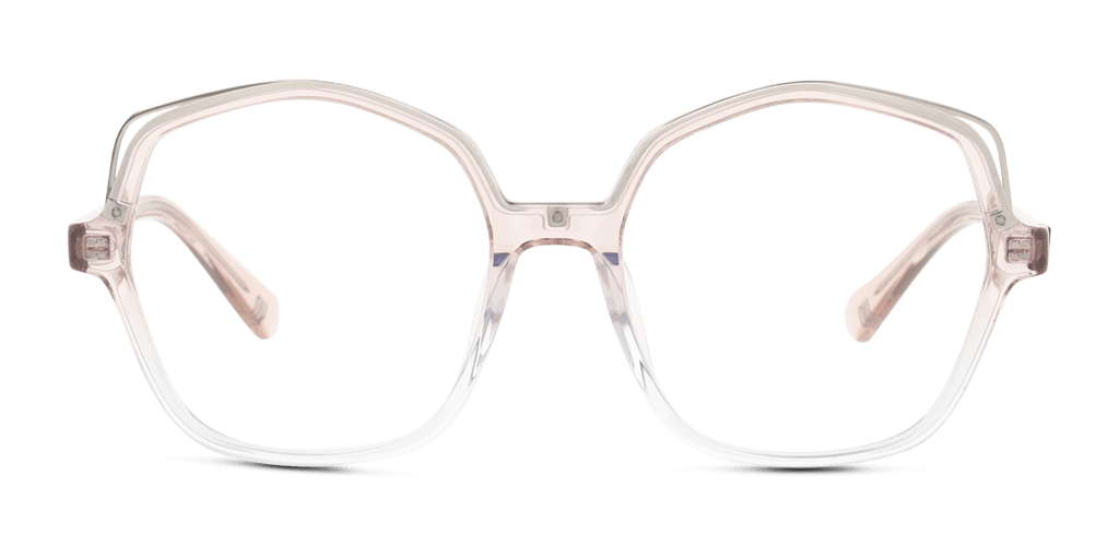 Unofficial UNOF0441 PP00 női rózsaszín színű hatszögletű formájú szemüveg